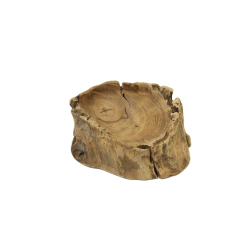 Świecznik z kawałka drewna tekowego 20cm